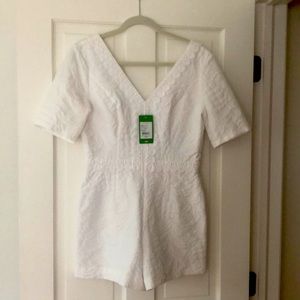 NWT LILLY PULITZER ZINA ROMPER WHITE 2